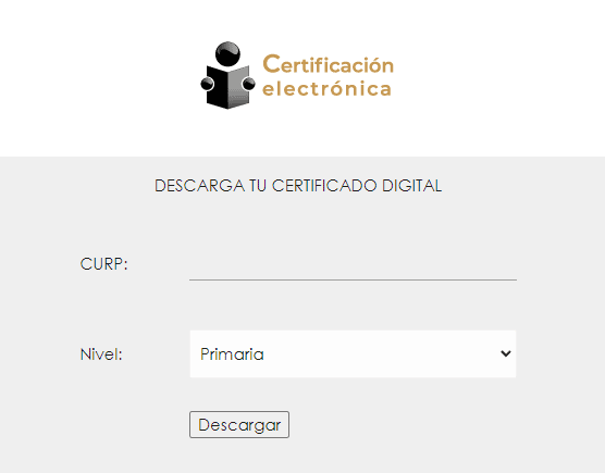 Certificación electrónica SEP